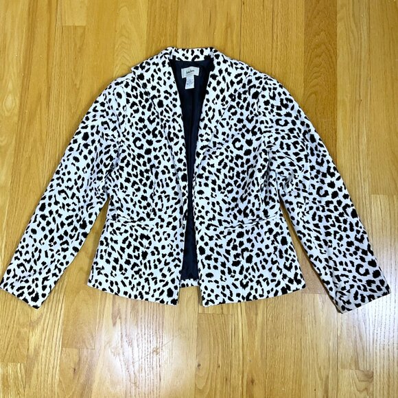 Neiman Marcus Jacket Velvet White Leopard (S) - Picture 4 of 9